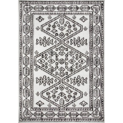 Nuloom Transitional Medallion Tamar Transitional Indoor Area Rug - Grey 6' 7" x 9'