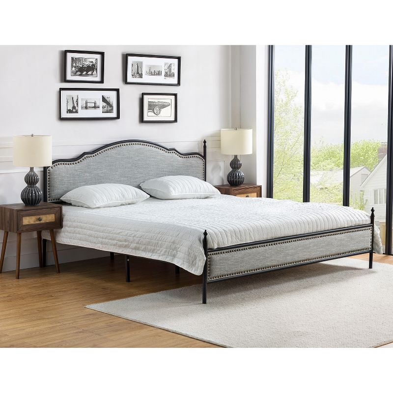 Hylario 78.2" Contemporary Platform Bed with Headboard and Footboard | ARTFUL LIVING DESIGN, 2 of 11