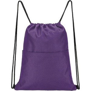 Drawstring Backpack is a must-have for outdoor hiking/fitness, with a simple design and strong waterproof - 1 of 4