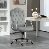 NicBex Adjustable Height Velvet Swivel Home Office Chair with Tilt Function for Work Study Vanity,Bedroom - 2 of 4