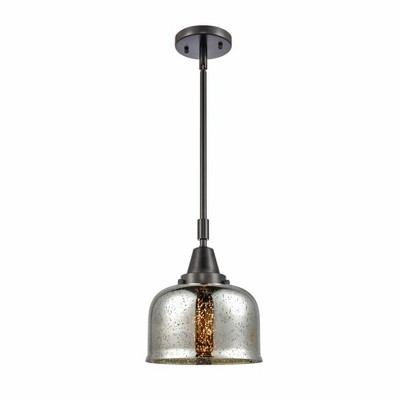 Bell - 1 Light Stem Hung Mini Pendant In Industrial Style-11.13 Inches Tall and 8 Inches Wide