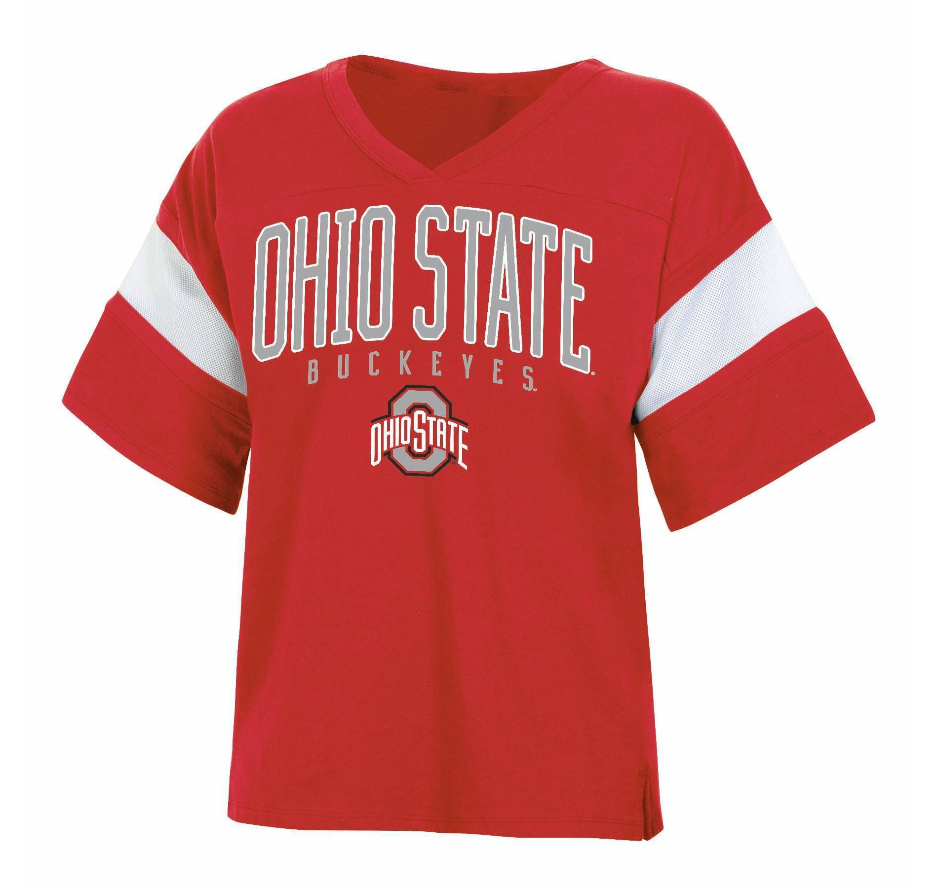 NCAA Ohio State Buckeyes Women's Jersey T-Shirt