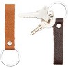 Unique Bargains Key Organizer Keychain Key Management Holder With Buckle  Ring For Office Brown 10 Rings : Target
