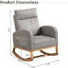Acekool Nursery Rocker with Storage - 2 of 4