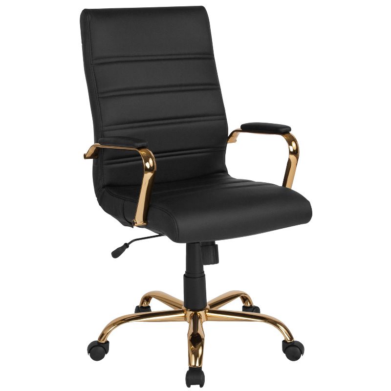 Emma and Oliver High Back Executive Swivel Office Chair with Metal Frame and Arms, 1 of 14