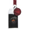 Game Of Thrones: House Of The Dragon ID Badge Holder Lanyard w/ 2" Rubber Pendant - 2 of 4
