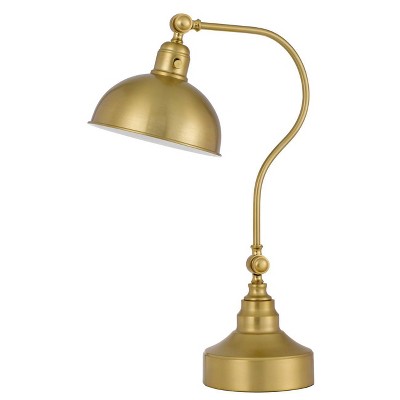 Melunar Brass Desk Lamp, Adjustable Table Lamp, Vintage Task Lamp with  Rotary Shade Adjustable Height