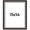 PosterPalooza | Photo Size Simple Silver Picture Frame - UV Acrylic, Foam Board Backing, Hanging Hardware - 2 of 4