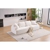 TIRAMISUBEST Compression Sofa,4-Seater Combined Sofa with Crochet Yarn Fabric, Memory Foam Cushions, 4 Pillows for Living Room & Office - 2 of 4