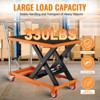 Hydraulic Lift Table Cart, 300/500/1100 lbs Capacity 28.5" Lifting Height, Manual Single Scissor Lift Table with Wheels & Non-Slip Pad for Handling - 2 of 4