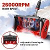 SILVEL 20V Cordless Snow Shovel 13" Snow Thrower with Adjustable Handle & Directional Chute, Includes 2 Batteries, Fast Charger & Ice Scraper - 3 of 4