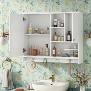 NicBex Wall Mounted Bathroom Storage Cabinet,36'' Medicine Cabinet with Mirror Door and Adjustabl Shelf,Mirror Cabinet for Bathroom - 1 of 4