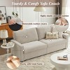 Lycvki 80'' Modern Chenille Linen Loveseat Sofa for Living Room - 4 of 4