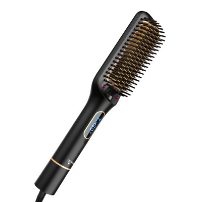 NICEBAY Thermal Hair Brush, Curling Iron Hair Styling Tools, Flat Iron Hair Straightener, Curling Wand Hair Tools, Instant Heat Up Wand Curling Iron