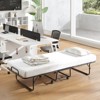 Tangkula Folding Bed with Mattress Portable Twin Bed with Sturdy Metal Frame - 3 of 4