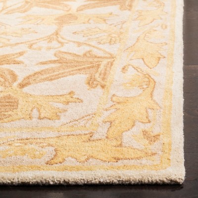 Anatolia Ivory and Gold 6' x 9' Hand-Tufted Wool Rug