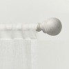 EXCLUSIVE HOME Sphere 1" Curtain Rod and Coordinating Finial Set - 2 of 3
