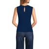 Lands' End Women's Fine Gauge Baby Cable Crew Neck Sleeveless Sweater - 2 of 4