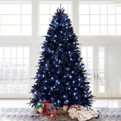 TIRAMISUBEST 6/9FT Christmas Tree Memory Wire with Tips Hinged PVC Easy Assembly Holiday Xmas Tree Indoor Decor