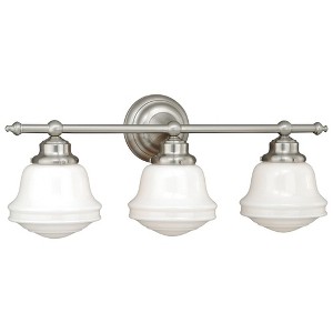 Vaxcel Huntley 3 - Light Vanity in  Satin Nickel - 1 of 4
