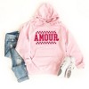 Simply Sage Market Women's Graphic Hoodie Amour Distressed Checkered - 2 of 3