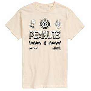 Men's - Peanuts - Charlie Brown Soccer Jersey Short Sleeve Graphic T-Shirt - 1 of 4