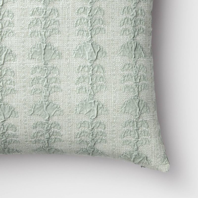 Woven Block Print Square Throw Pillow with Tassels - Threshold™ designed with Studio McGee, 4 of 9