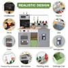 Wooden Play Kitchen for Kids with Lights, Sounds, and Toy Storage - 2 of 4