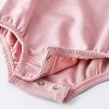 Baby Girls' Rose Modal French Terry Bunny Romper - Cloud Island™ Pink - image 4 of 4