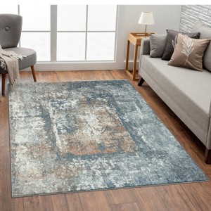 Luxe Weavers Contemporary Abstract Area Rug, Blue - 1 of 4