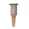 Birds Choice 2 Suet Cake Capacity Tail Prop Suet Bird Feeder 23" Taupe & Green: Weather-Resistant, No Assembly Required - 2 of 4