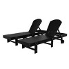 WestinTrends Malibu Adirondack Poly Reclining Chaise Lounge With Wheels (Set of 2pcs) - 3 of 3