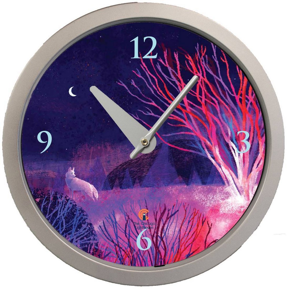 Photos - Wall Clock 14.5" Artist Series Rich Green Yakone Decorative Clock Silver - The Chicag