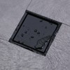 WOWOW 6 in. x 6 in. Stainless Steel Square Shower Drain with Tile-In Pattern Drain Cover in Matte Black - 2 of 4