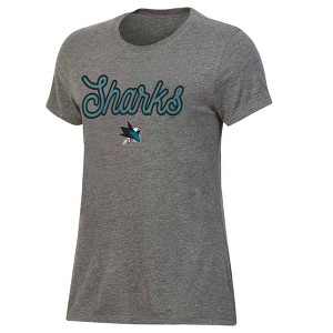 NHL San Jose Sharks Women's Gray Fashion T-Shirt - 1 of 3