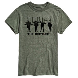 Men's - The Beatles - Help Silhouettes Short Sleeve Graphic T-Shirt - 1 of 4