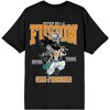 Dragon Ball Z Gotenks Fusion Adult Black Crew Neck Short Sleeve T-shirt - 3 of 4