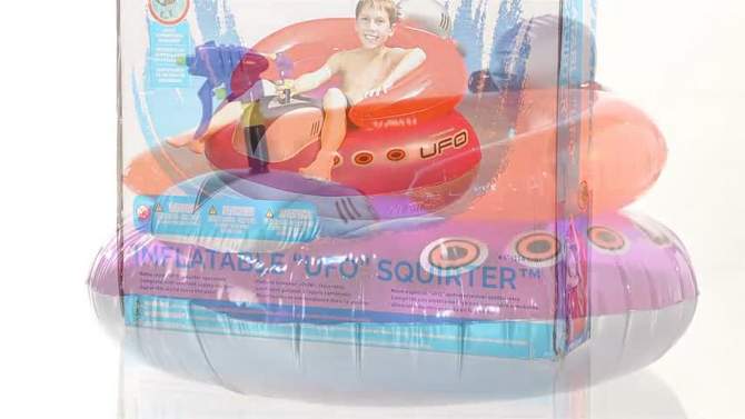 SWIMLINE ORIGINAL Inflatable UFO Spaceship Pool Float Ride On w/ Water Blaster for Kids, Retro Style | For Beach Ocean Pool Lake, 2 of 8, play video