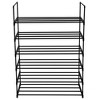 Karl Home 6-Tier Black Iron 36.22in. W Freestanding Shoe Racks - 4 of 4