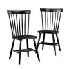 2pk New Grange Spindle Back Chairs Black - Sauder: Solid Wood, Unupholstered, Set of Two - 3 of 4