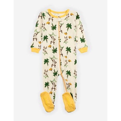 Leveret Footed Zoo Animals One Piece Pajamas  