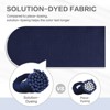 Aoodor 19x19x5 Inch Tufted Outdoor Chair Cushions, Water and Fade Resistant Polyester Dining Chair Pads with Ties for Patio Furniture, Set of 2 - 4 of 4