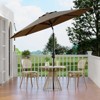 9' Outdoor Patio Umbrella, Outdoor Table Umbrella, Yard Umbrella, Market Umbrella with 8 Sturdy Ribs, Push Button Tilt and Crank - 4 of 4