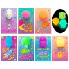 Joyfy 28Pcs Glow in the Dark Squishy Toys with Valentines Day Cards for Kids-Classroom Exchange Gift Cards - 4 of 4