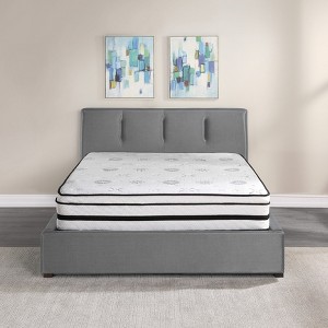 TinyHomie 12-inch Mattress Highly Breathable Quilted Cover Hybrid Mattress, White, Plush Foam Mattress in a Box, Luxury Comfort Mattress - 1 of 4