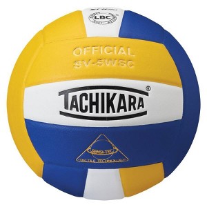 Tachikara GWR Indoor Sensi Tec Composite Competition Volleyball - Gold/White/Royal - 1 of 1