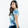 Calypsa Women's UPF 50+ Short Sleeve Adele Swim Top - 2 of 4