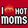 Men's Design By Humans I Love Hot Moms Heart By Metavera T-Shirt - 2 of 2