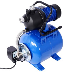Shallow Well Pump With Pressure Tank Corrosion-Resistant Automatic Operation Water Pump For Home Garden Lawn - 1 of 4