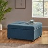 NicBex 35" Storage Bench Square Ottoman with Storage Upholstered Button Tufted for Bedroom, Living Space - 2 of 4